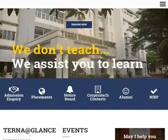 Ternaengg.ac.in(Engineering College) Screenshot