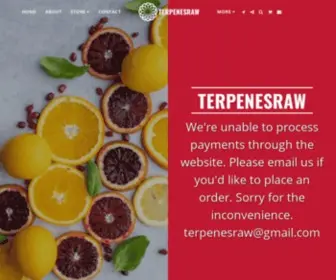 Terpenesraw.com(Ultra Refined and Refined High Quality Terpenes) Screenshot
