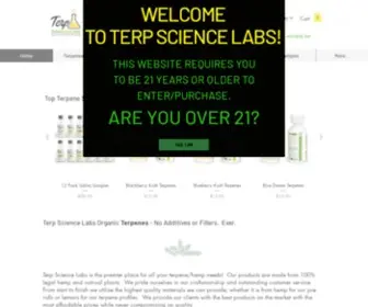 Terpsciencelabs.com(Terpenes) Screenshot