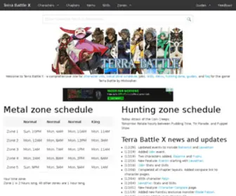 Terrabattlex.com(The most comprehensive site for character info) Screenshot