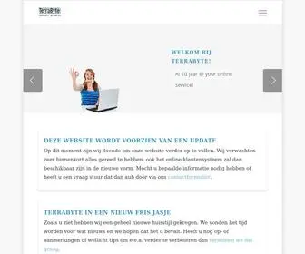 Terrabyte.nl(Welkom bij TerraByte internet services) Screenshot