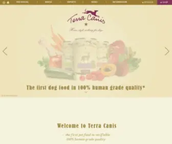 Terracanis.com(Hundefutter von Terra Canis & Katzenfutter von Terra Faelis) Screenshot