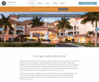 Terracinaseniorliving.com(Terracina Senior Living) Screenshot