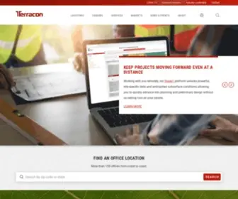 Terracon.com(Consulting Engineers and Scientists) Screenshot