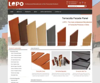 Terracottapanel.com(Terracotta Wall Facade Panel) Screenshot