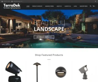 Terradek.com(Outdoor, Deck and Landscape Lighting) Screenshot