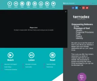 Terradezministries.com(Empowering Believers with Online Ministry Resources) Screenshot
