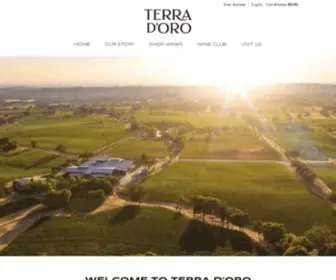 Terradorowinery.com(Terra d' Oro) Screenshot