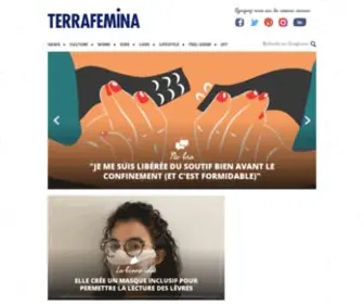 Terrafemina.com(Actus et Réseaux au féminin) Screenshot