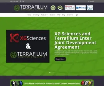 Terrafilum.com(Eco-Friendly 3D Printing Filament Supplier) Screenshot