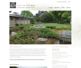 Terrafirmalandarch.com(Terra Firma Landscape Architecture) Screenshot