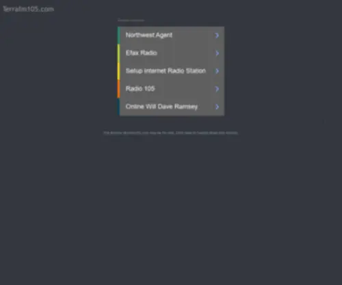 Terrafm105.com(Rádio) Screenshot
