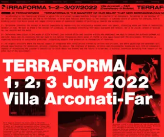 Terraformafestival.com(Terraforma) Screenshot
