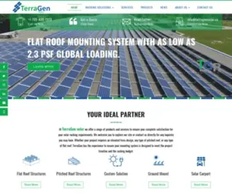 Terragensolar.ca(TerraGen Solar) Screenshot