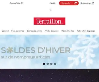 Terraillon.com(Discover the Terraillon products for a connected well) Screenshot