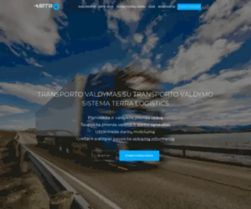 Terralogistics.lt(Transporto valdymo sistema Terra Logistics) Screenshot