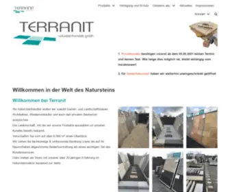 Terranit.de(Willkommen in der Welt des Natursteins bei Terranit) Screenshot