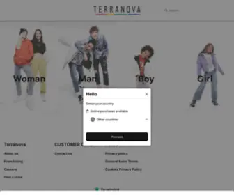 Terranovastyle.com(Clothes for Women) Screenshot