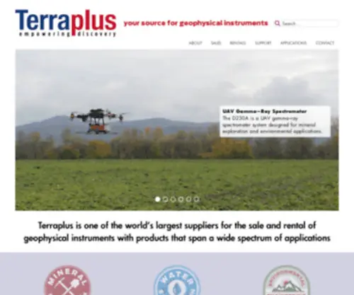 Terraplus.com(Geophysical Equipment Supplier) Screenshot