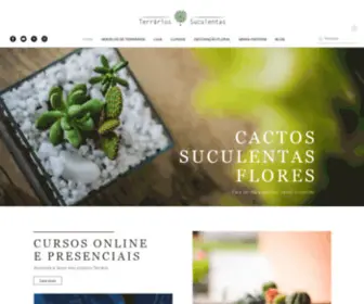 Terrariosesuculentas.com.br(Cursos de Terrários Abertos e Fechados) Screenshot