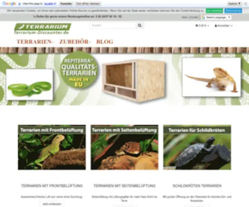 Terrarium-Discounter.de(Terrarium & Terrarien für Reptilien & Amphibien) Screenshot
