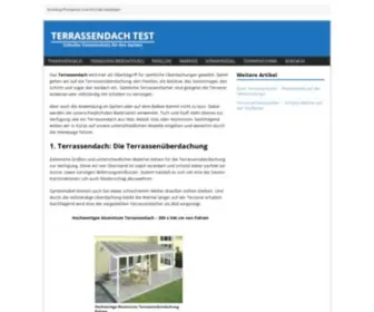 Terrassendach-Test.de(Welche Arten von Dach gibt es) Screenshot