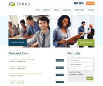 Terrastaffinggroup.com(Learn why TERRA Staffing Group) Screenshot