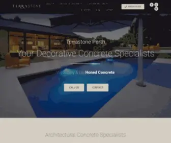 Terrastone.com.au(Decorative Concrete Specialist) Screenshot