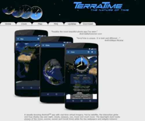 Terratime.net(An Android App) Screenshot