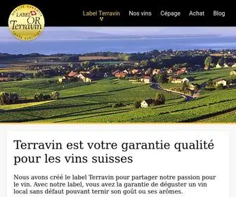 Terravin.swiss(Le label Terravin est une garantie de qualité des vins suisses) Screenshot