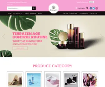 Terrazencosmetics.com(Terrazen Cosmetics) Screenshot