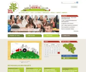 Terre-EN-Vue.be(Faciliter l'accès à la terre pour une agriculture durable) Screenshot