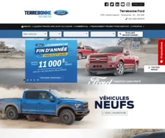 Terrebonneford.ca(Concessionnaire Ford à Terrebonne) Screenshot