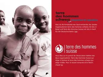 Terredeshommes.ch(Terre des hommes suisse) Screenshot