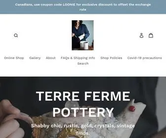 Terrefermepottery.com(Terre Ferme Pottery) Screenshot
