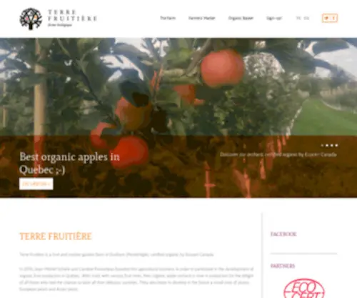 Terrefruitiere.ca(Terre fruitière) Screenshot