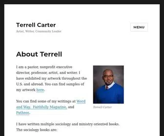 Terrellcarter.net(Artist, Writer, Community Leader) Screenshot