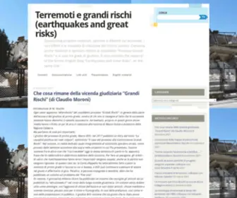 Terremotiegrandirischi.com(Terremoti e grandi rischi (earthquakes and great risks)) Screenshot