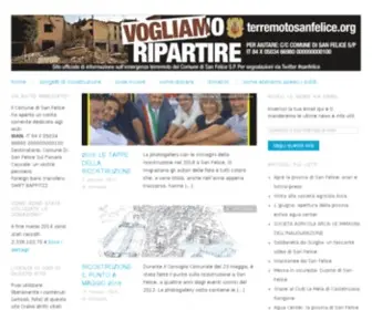 Terremotosanfelice.org(Types Of E) Screenshot