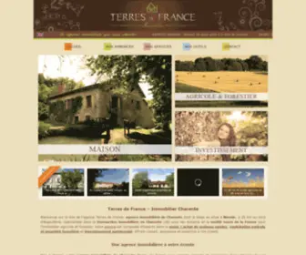 Terres-DE-France.com(Immobilier Charente) Screenshot