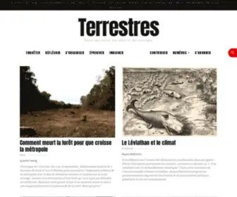 Terrestres.org(Revue des livres) Screenshot