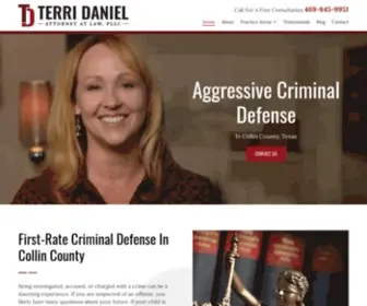 Terridaniellaw.com(McKinney Criminal Defense Attorney) Screenshot