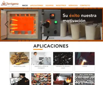 Terrigeno.com(Hornos industriales) Screenshot