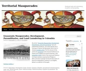 Territorialmasquerades.net(Territorial Masquerades) Screenshot