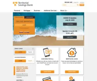 Territorialsavings.net(Your Home For Home Loans) Screenshot
