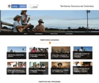 Territoriosonoro.org(Territorios Sonoros de Colombia) Screenshot