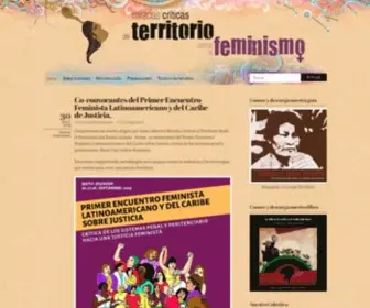 Territorioyfeminismos.org(Miradas críticas del Territorio desde el Feminismo) Screenshot