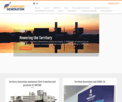 Territorygeneration.com.au(Powering the NT) Screenshot