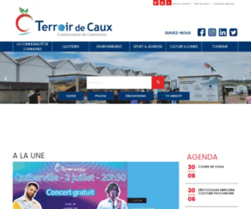 Terroirdecaux.fr(Terroir de Caux) Screenshot