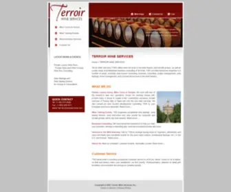 Terroirwineservices.com(Terroir Wine Services) Screenshot